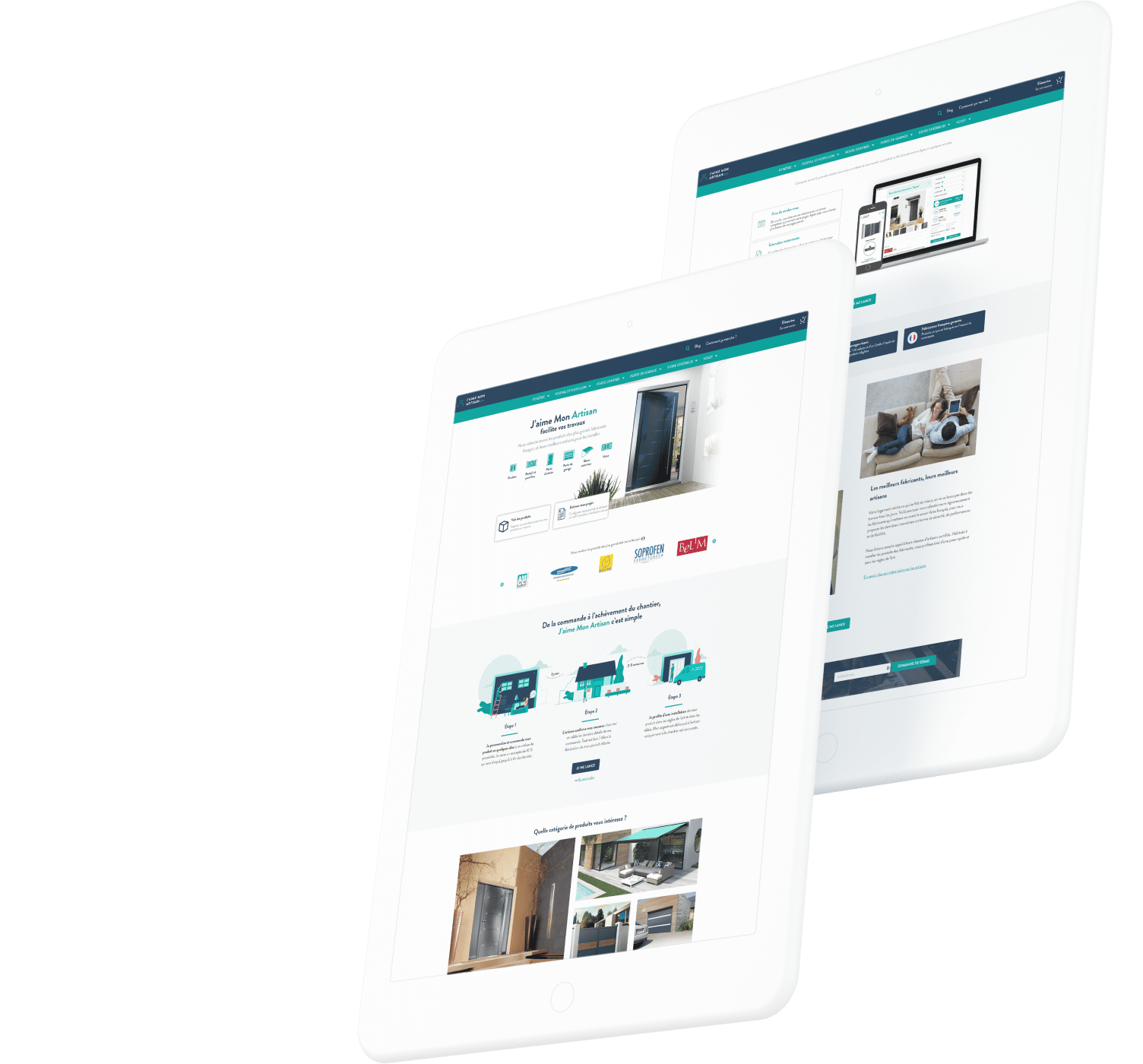 Marketplace J'aime mon artisan, client de l'agence digitale Data Projekt - Création logo et identité visuelle, site web wordpress et développement technique sur-mesure